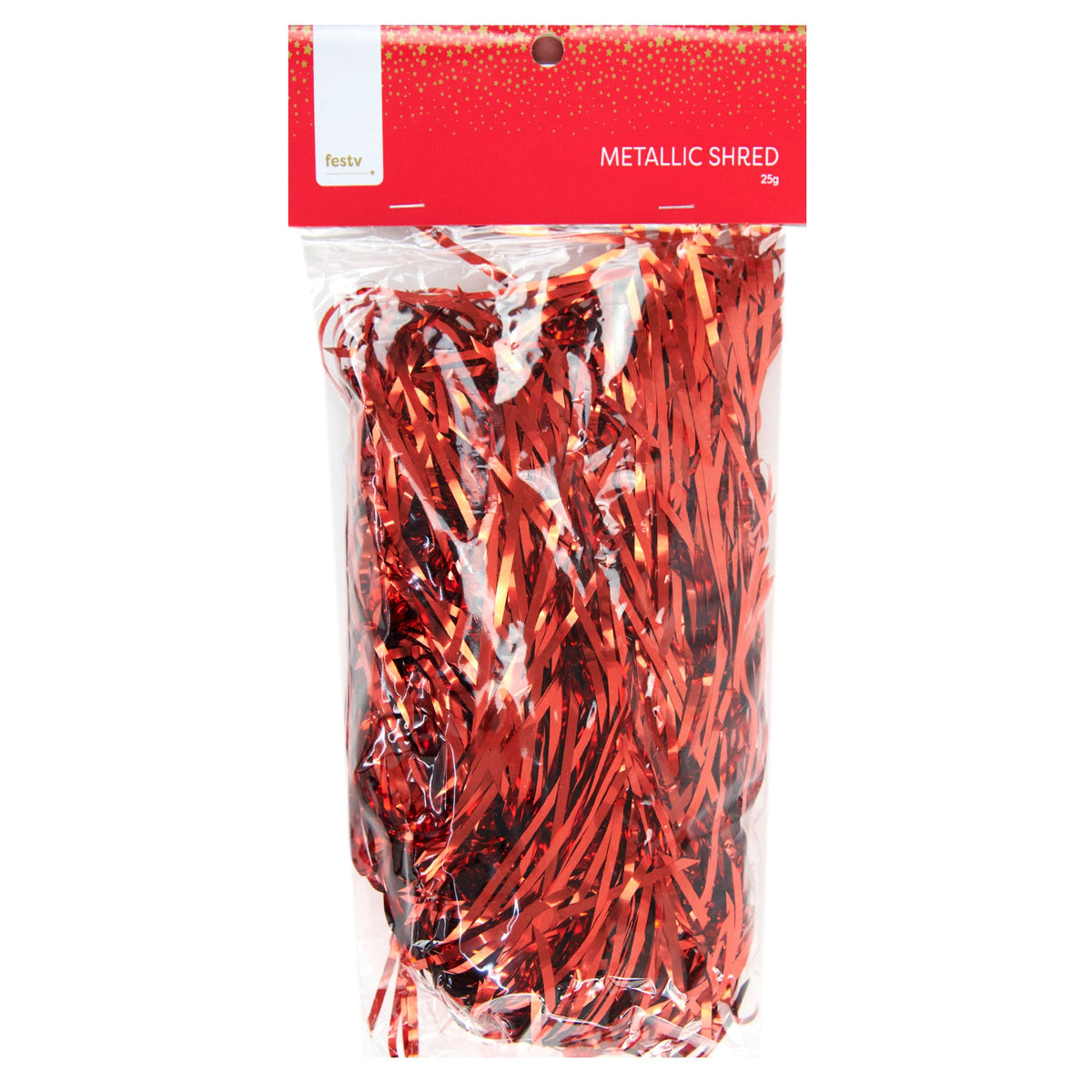 Christmas PVC Shred, Red- 3mm