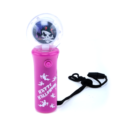 Halloween Assorted Toy Wand Led Spinner With Lanyard