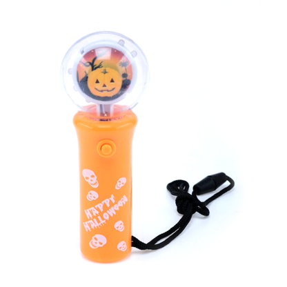 Halloween Assorted Toy Wand Led Spinner With Lanyard