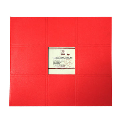 Paperxtra 3D Ring Scrapbook Binder, Red- 12x12in