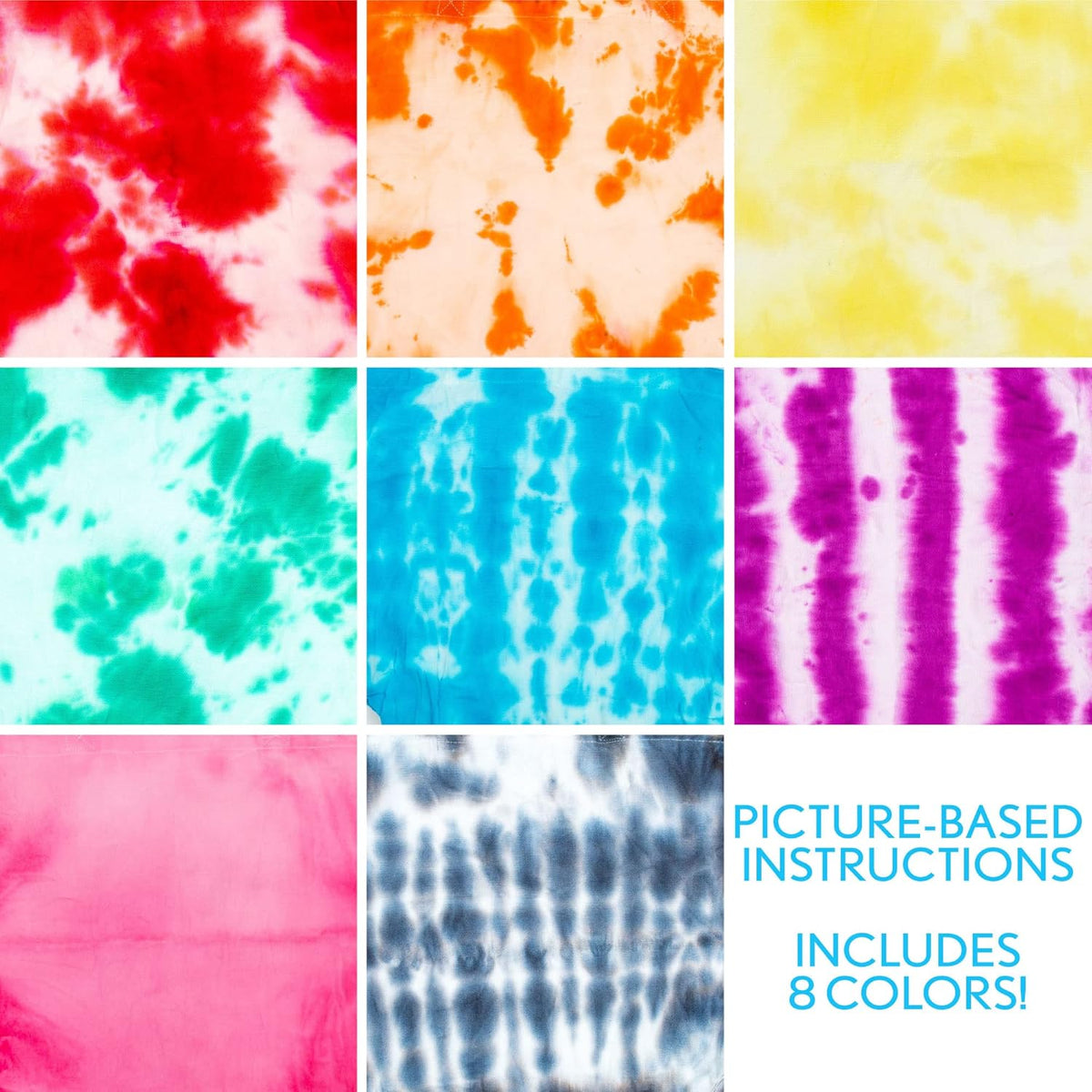 Just My Style Neon Midnight Tie Dye DIY Kit 8 Bottles