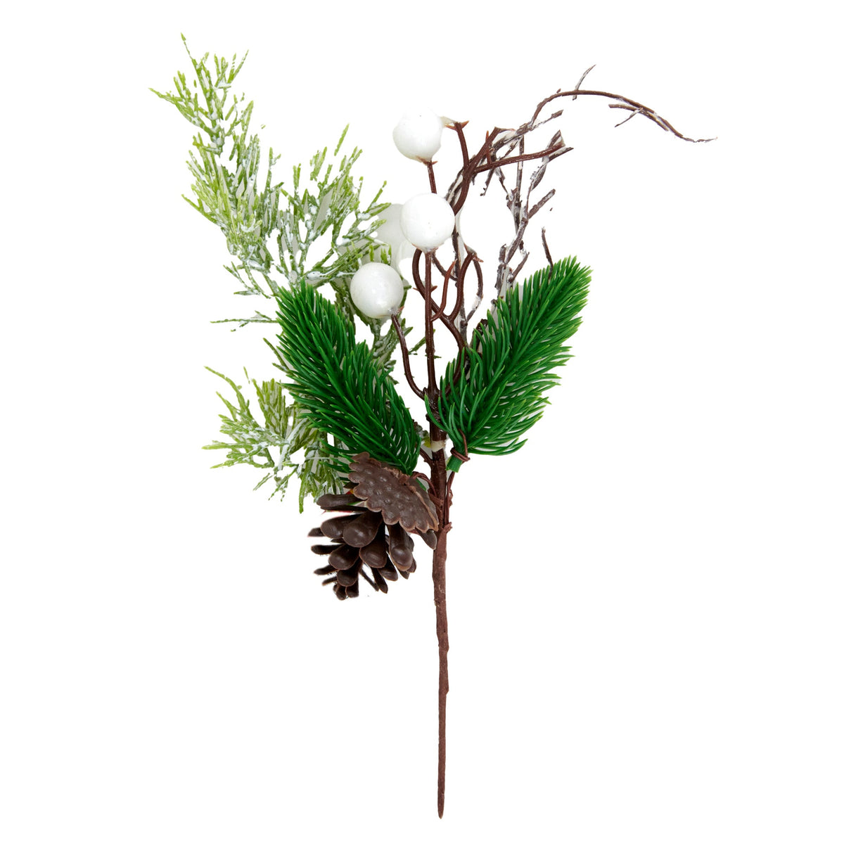Christmas Picks, White- 28cm