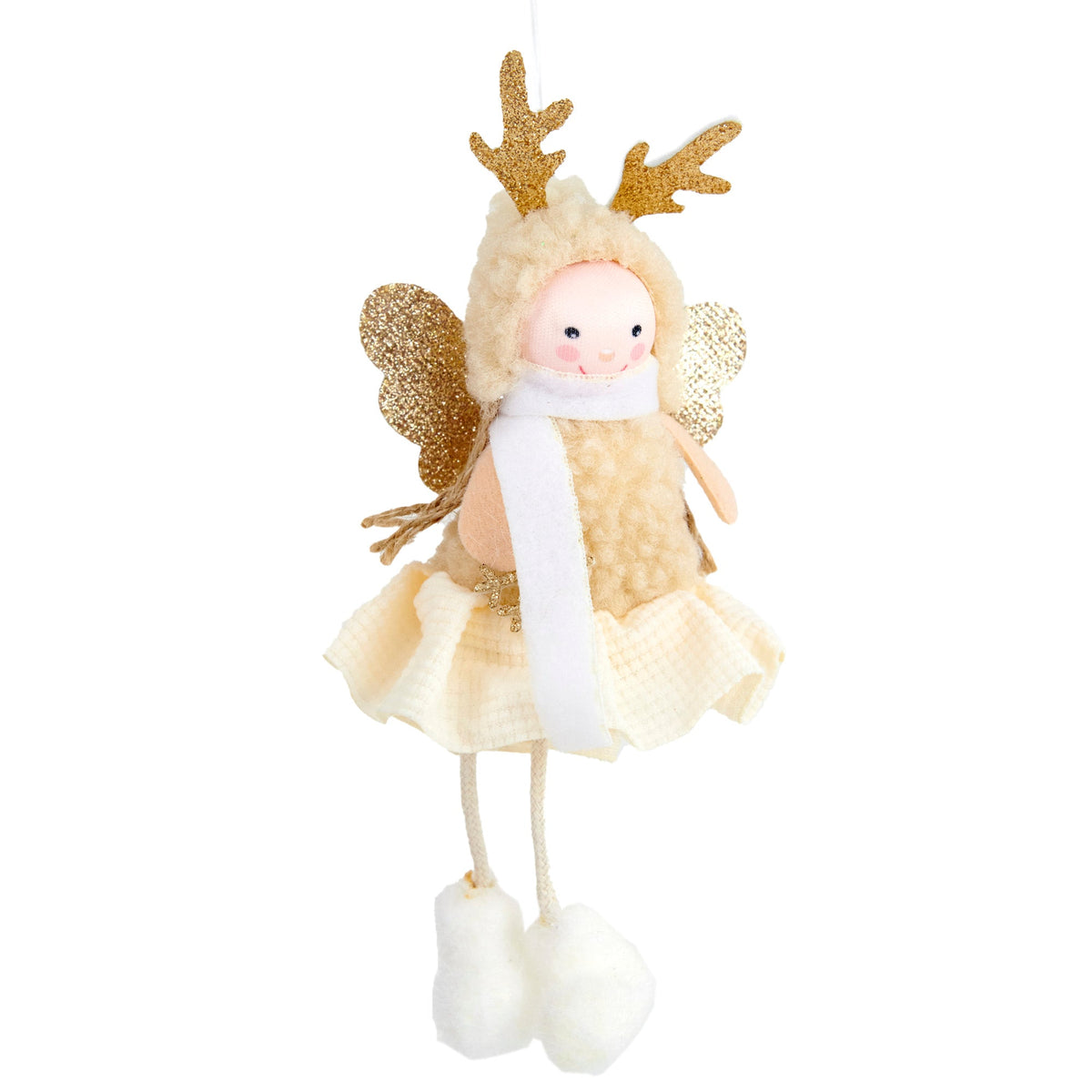 Christmas Ornament Snowgirls Check 4 Assorted 19cm