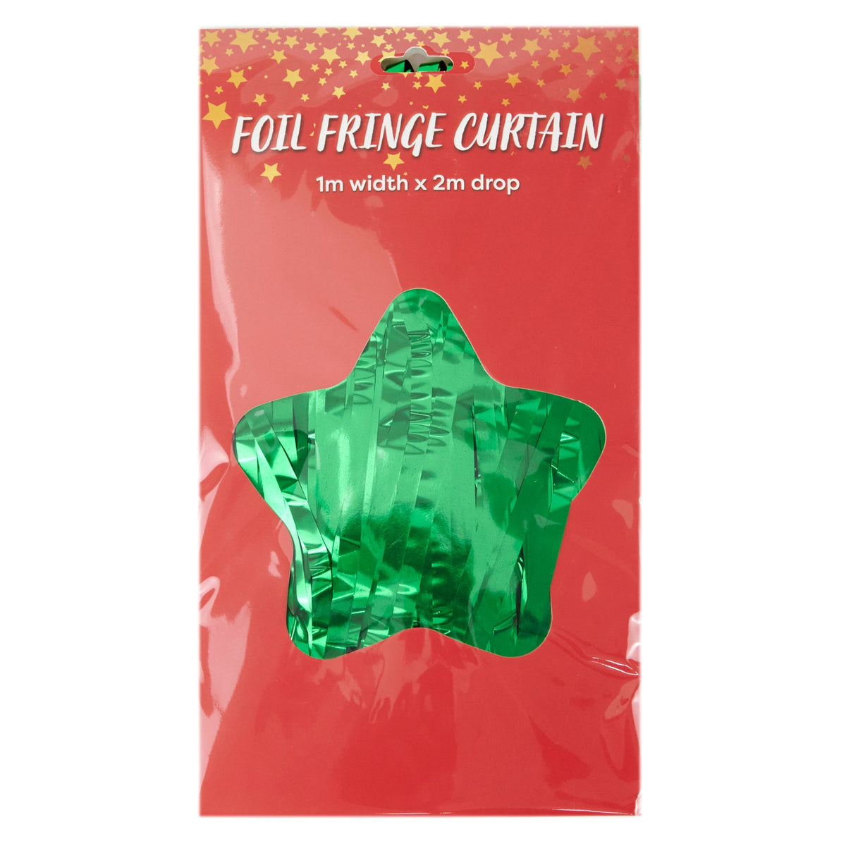 Christmas Foil Fringe Curtains - Assorted