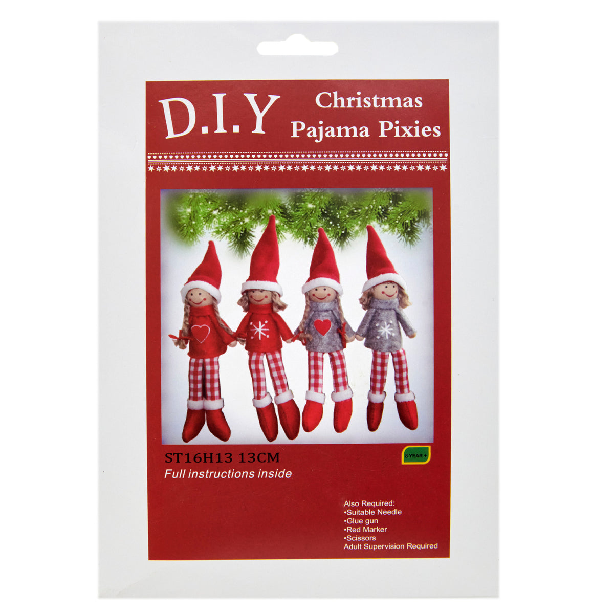 Christmas DIY, Girl With Legs 4 Assorted 9+6cm