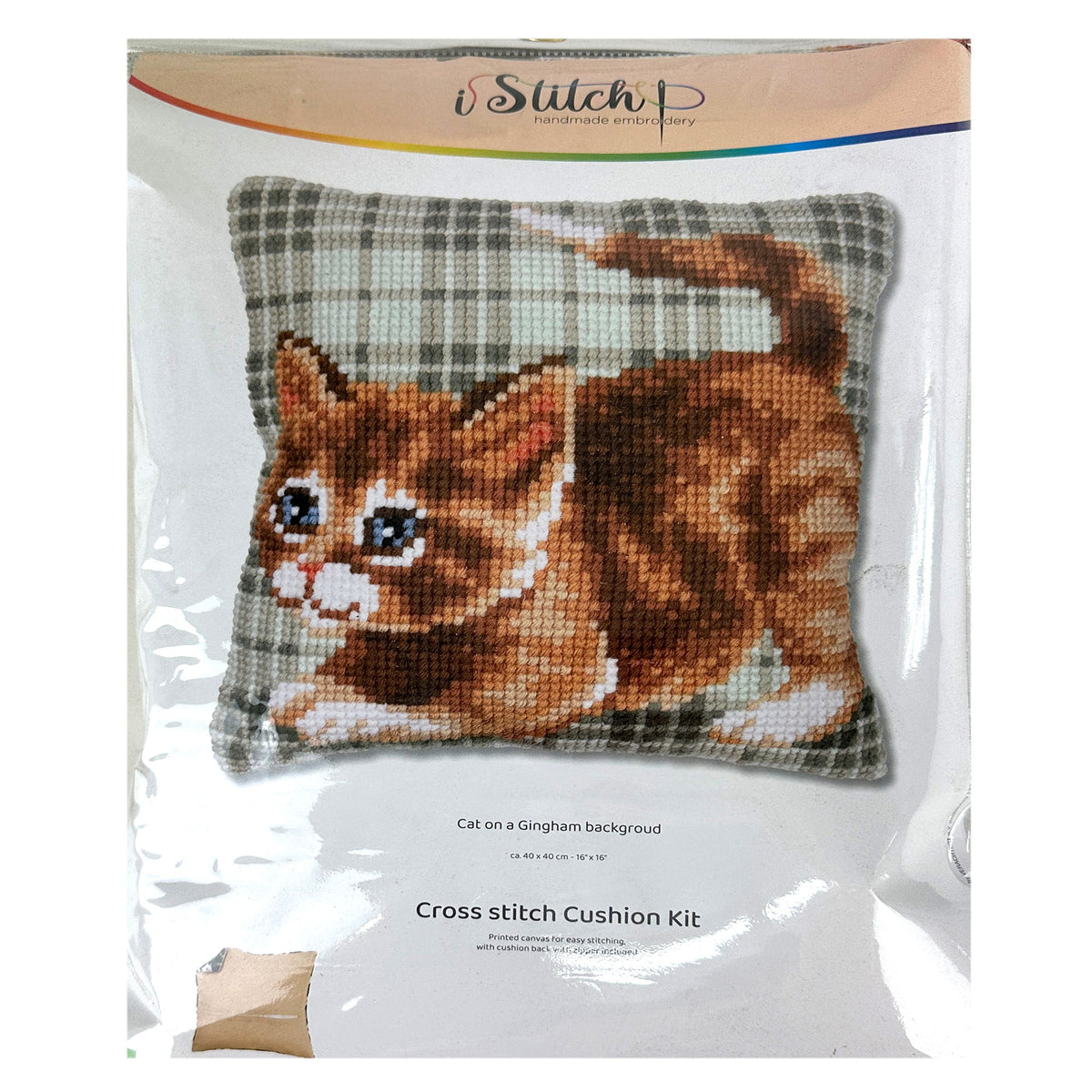 Cross Stitch Cushion Kit, 40x40cm