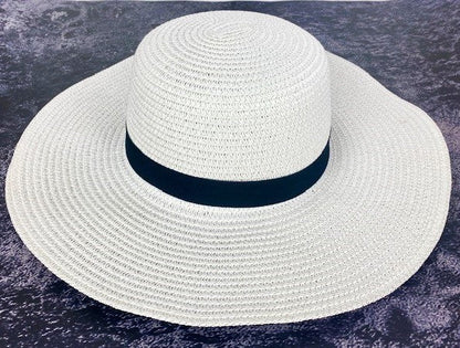 Straw Look Wide Rim Hat