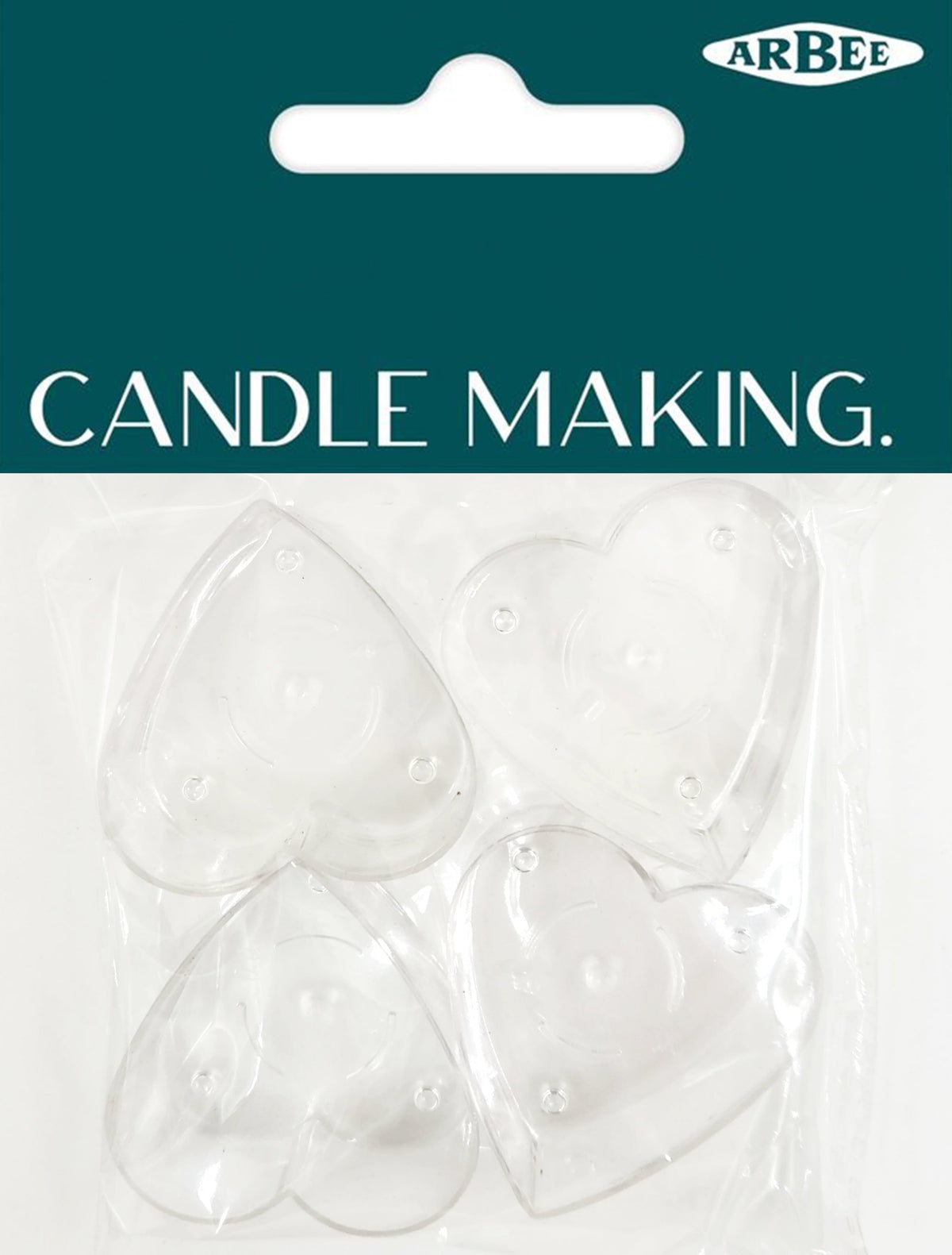 Arbee Tealight PVC Mould, Heart- Clear