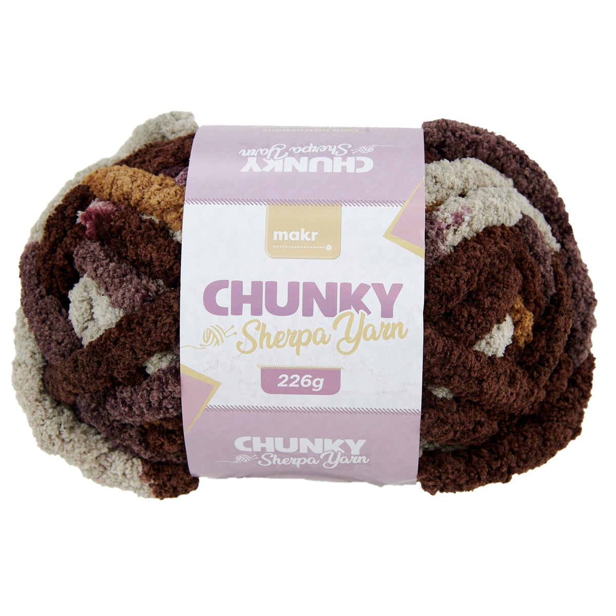 Makr Chunky Sherpa Crochet & Knitting Pattern Yarn