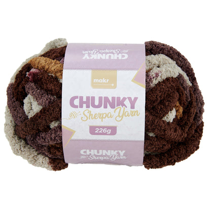 Makr Chunky Sherpa Crochet & Knitting Pattern Yarn