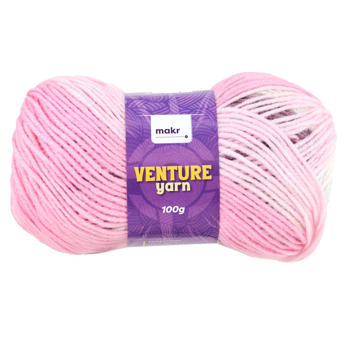 Makr Venture Crochet & Knitting Yarn, 100g Acrylic Yarn