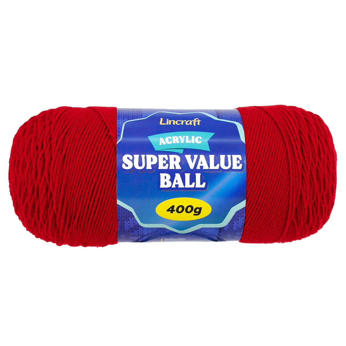 Acrylic Super Value Ball Crochet & Knitting Yarn, 400g Acrylic Yarn