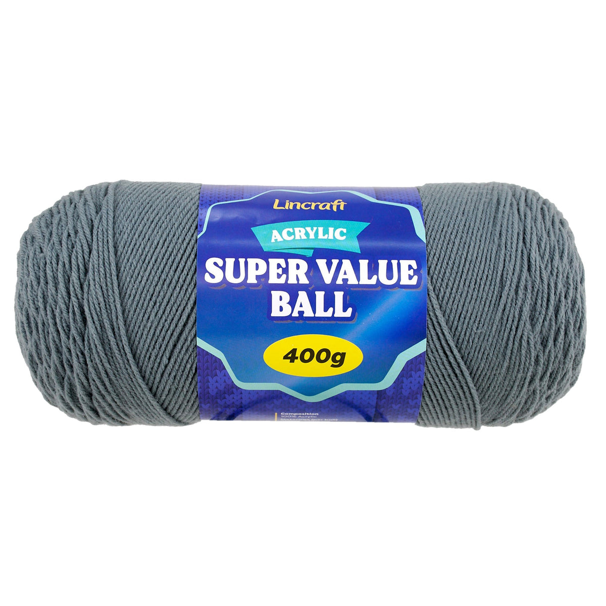 Acrylic Super Value Ball Crochet & Knitting Yarn, 400g Acrylic Yarn