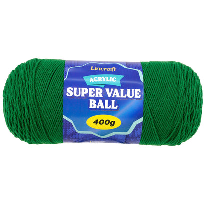 Acrylic Super Value Ball Crochet & Knitting Yarn, 400g Acrylic Yarn