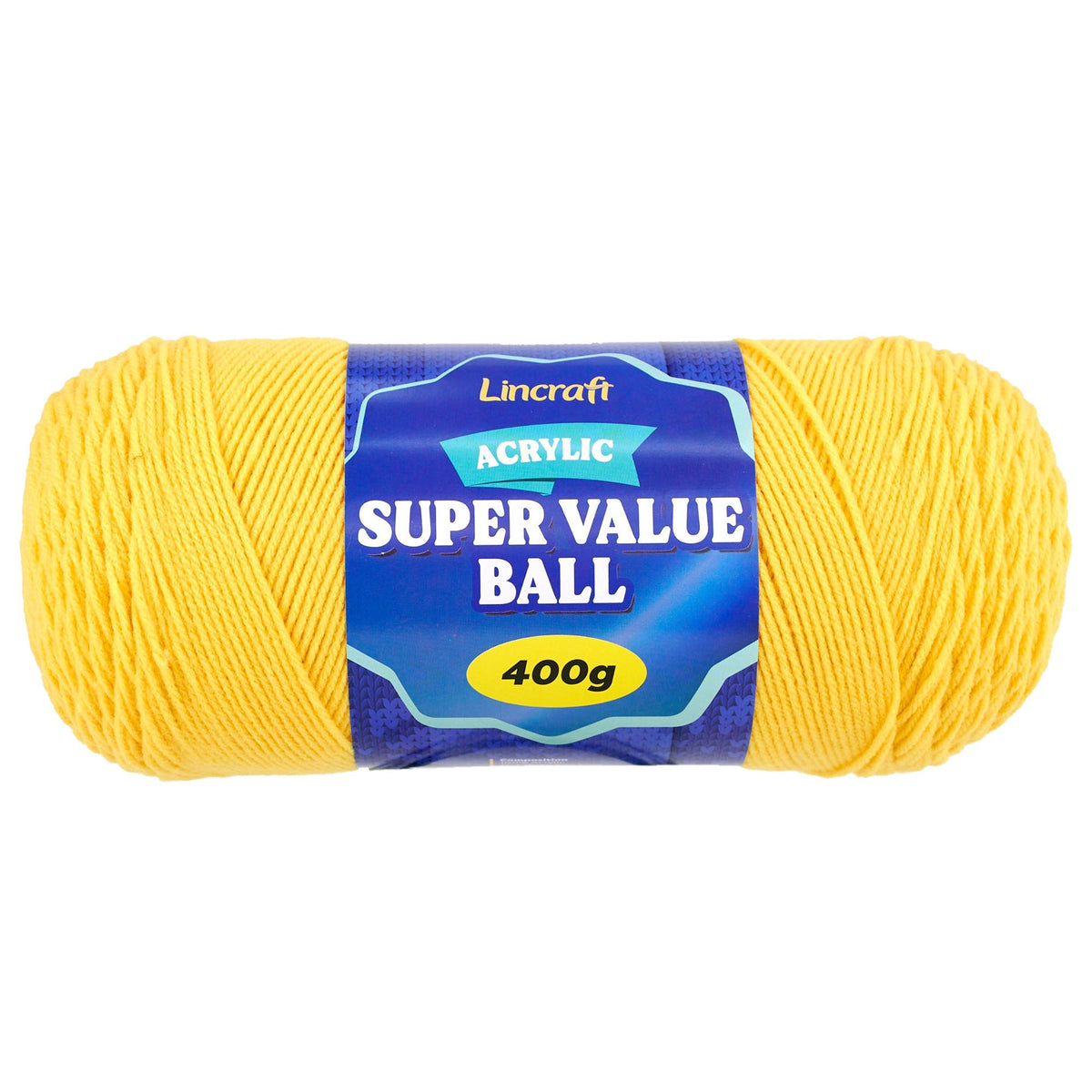 Acrylic Super Value Ball Crochet & Knitting Yarn, 400g Acrylic Yarn