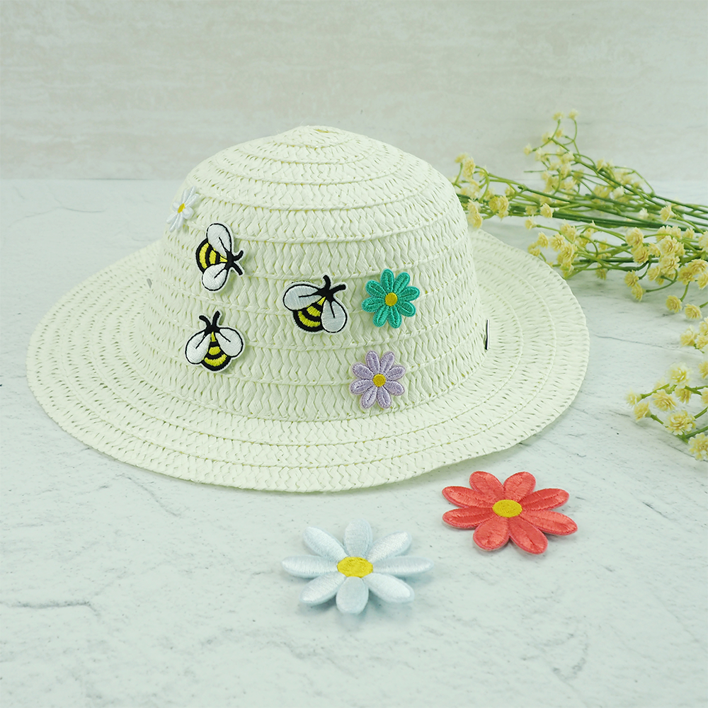 Arbee Crafty Patch, Large White Daisy- 2pc
