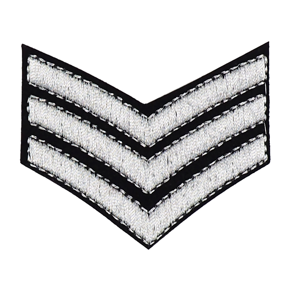 Arbee Crafty Patch, 3 Silver Stripes- 1pc