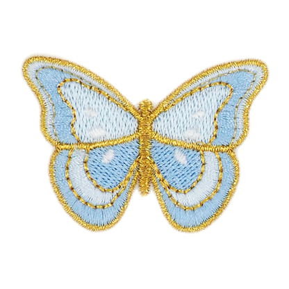 Arbee Crafty Patch, Blue Gold Butterfly- 1pc