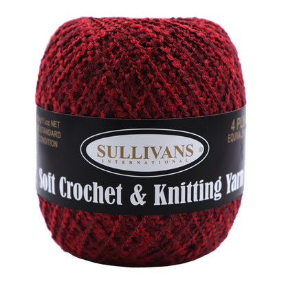 Soft Crochet & Knitting Yarn, 50g Polyester Yarn