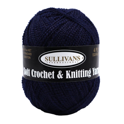 Soft Crochet & Knitting Yarn, 50g Polyester Yarn