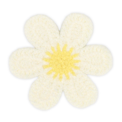 Arbee Crafty Patch, Crochet Flower Cream- 1pc