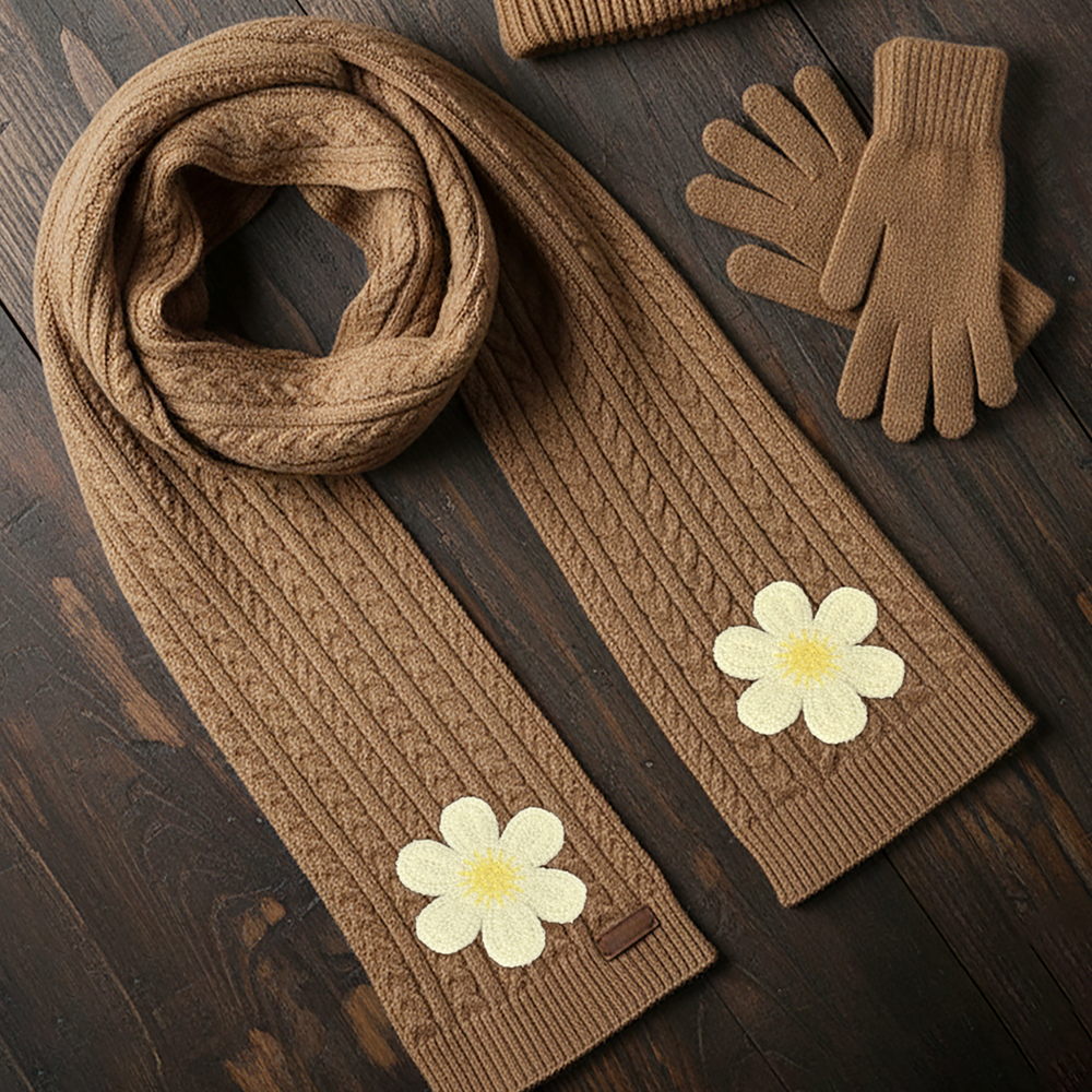 Arbee Crafty Patch, Crochet Flower Cream- 1pc
