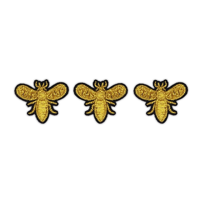 Arbee Crafty Patch, Mini Gold Bees- 3pc