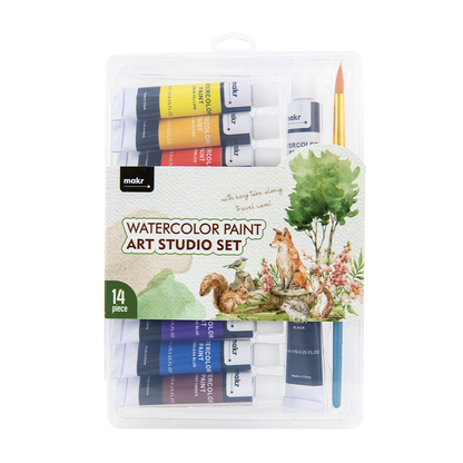 Makr Gift Box Watercolour Art Set - 14pce