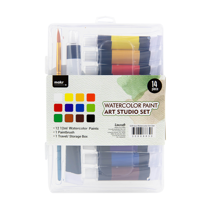 Makr Gift Box Watercolour Art Set - 14pce