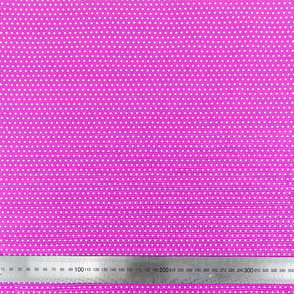 Print Craft & Quiltng Fabric, Catt Orchid Pin Dot-Width 110cm