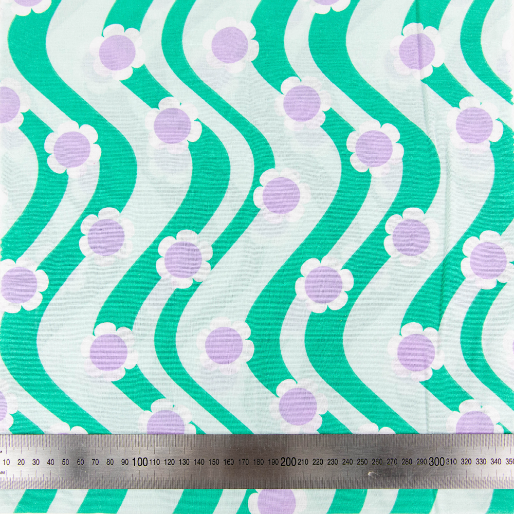 Print Craft & Quiltng Fabric, Groovy Flower-Width 110cm