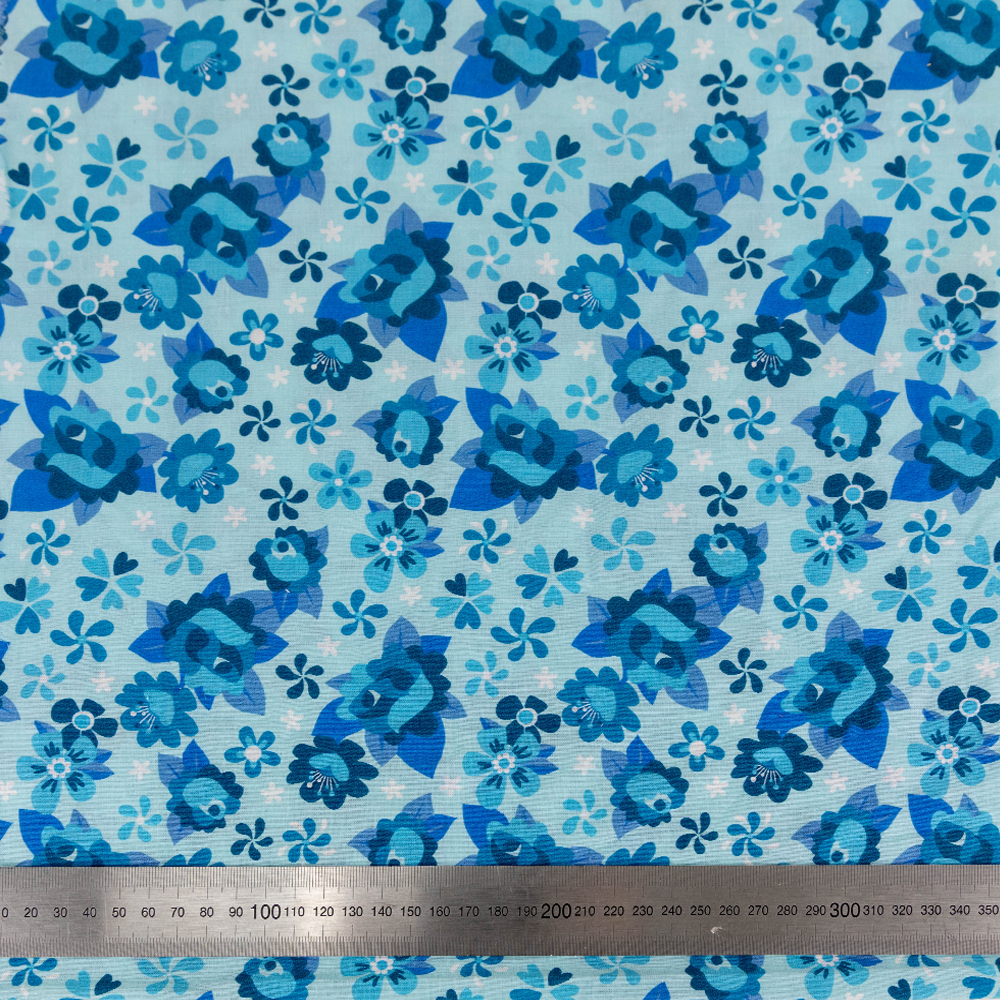 Print Craft & Quiltng Fabric, Blossoming Rose-Width 110cm