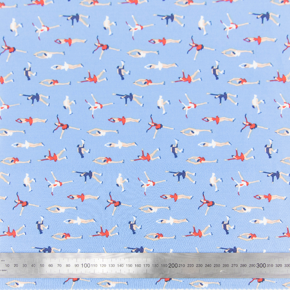 Print Craft & Quiltng Fabric, Fig Skating-Width 110cm