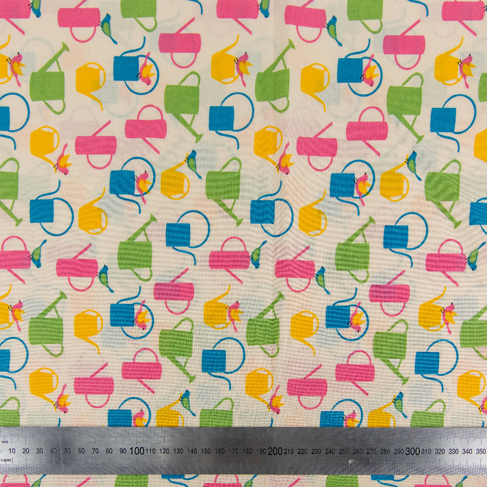 Print Craft & Quiltng Fabric, Gardening Multi-Width 110cm