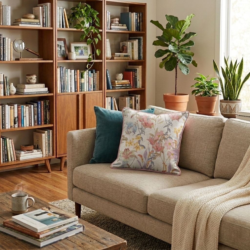 Duchess Decorative Cushion, Meadow- 43x43cm