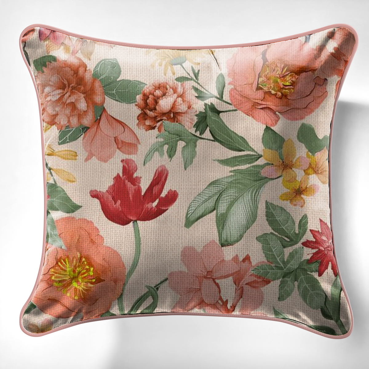 Duchess Decorative Cushion, Blush- 43x43cm