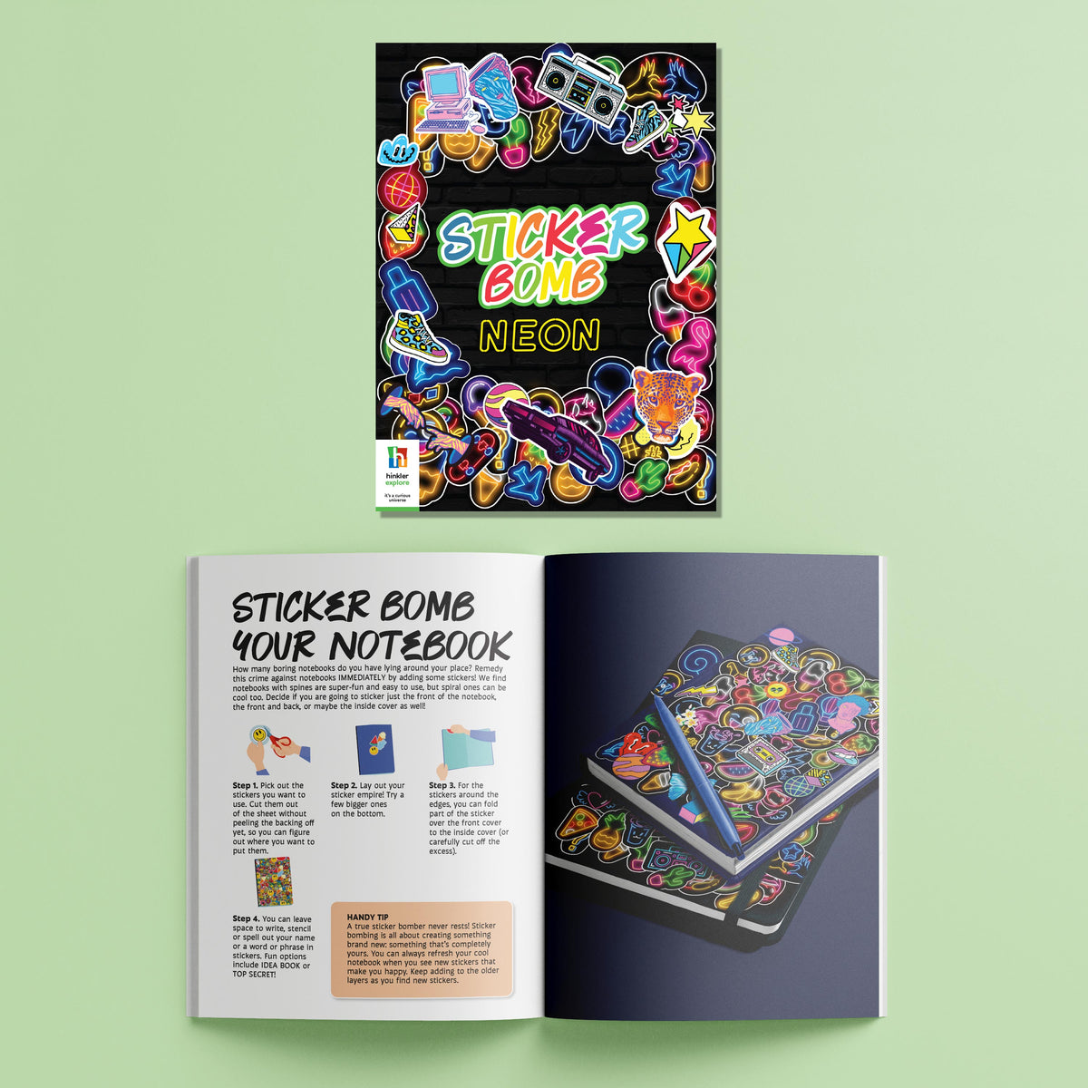 Kaleidoscope Sticker Bomb Studio Neon