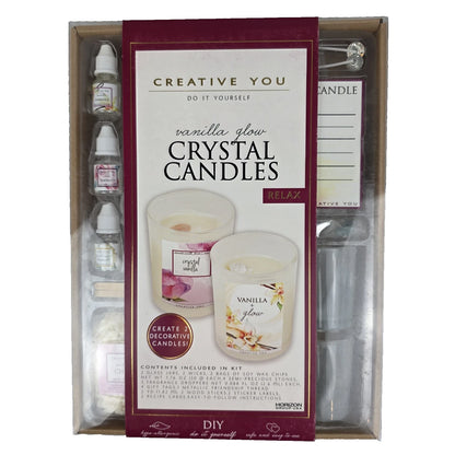 Creative You Vanilla Glow Crystal Candle Relax