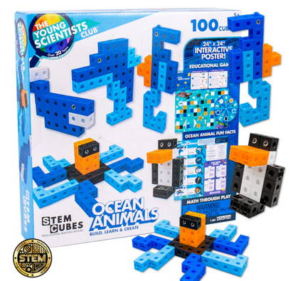 The Young Scientists Club Ocean Animals STEM Cubes