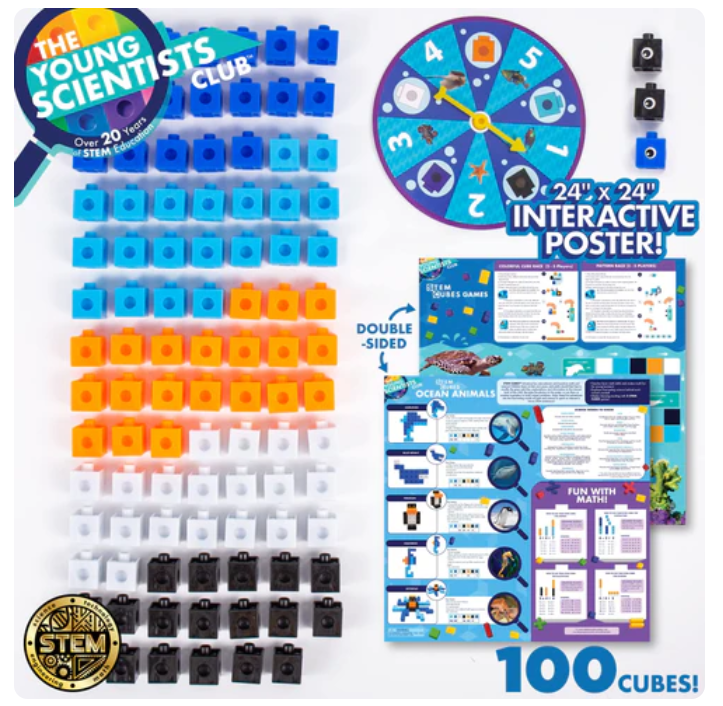 The Young Scientists Club Ocean Animals STEM Cubes