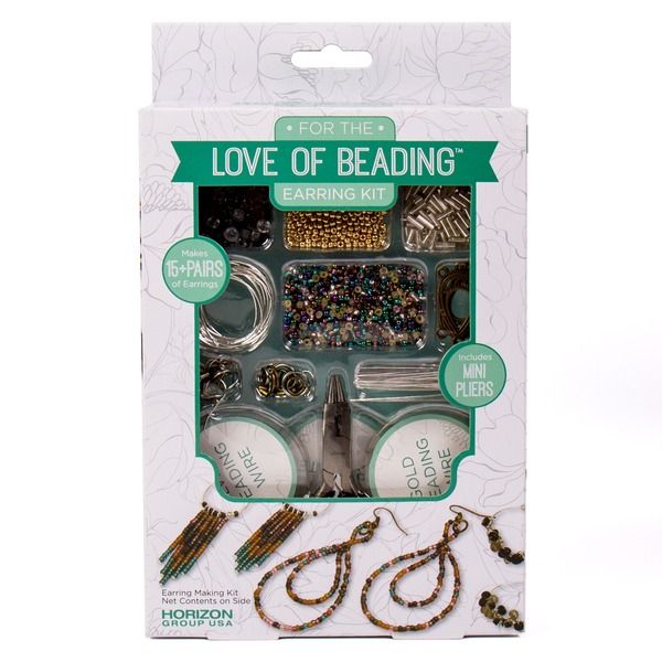 HOR - For The Love of Beading Kits D.I.Y. Metal Earring Making Kit