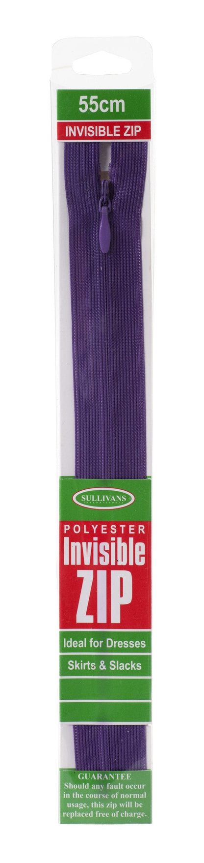 Invisible Zip, Violet