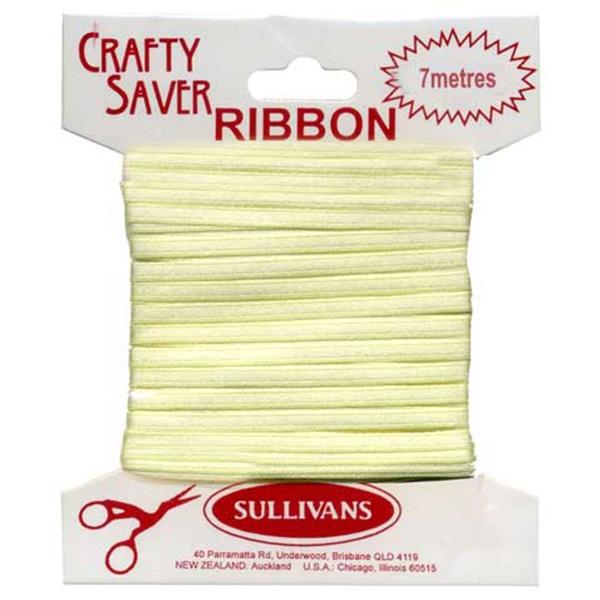 Crafty Saver Satin Ribbon, 3mmx7m