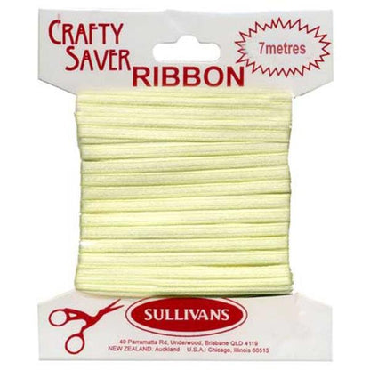 Crafty Saver Satin Ribbon, 3mmx7m