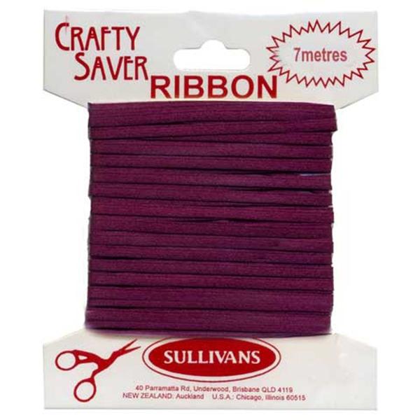 Crafty Saver Satin Ribbon, 3mmx7m