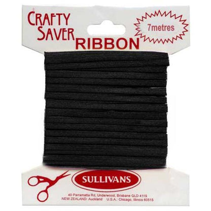 Crafty Saver Satin Ribbon, 3mmx7m