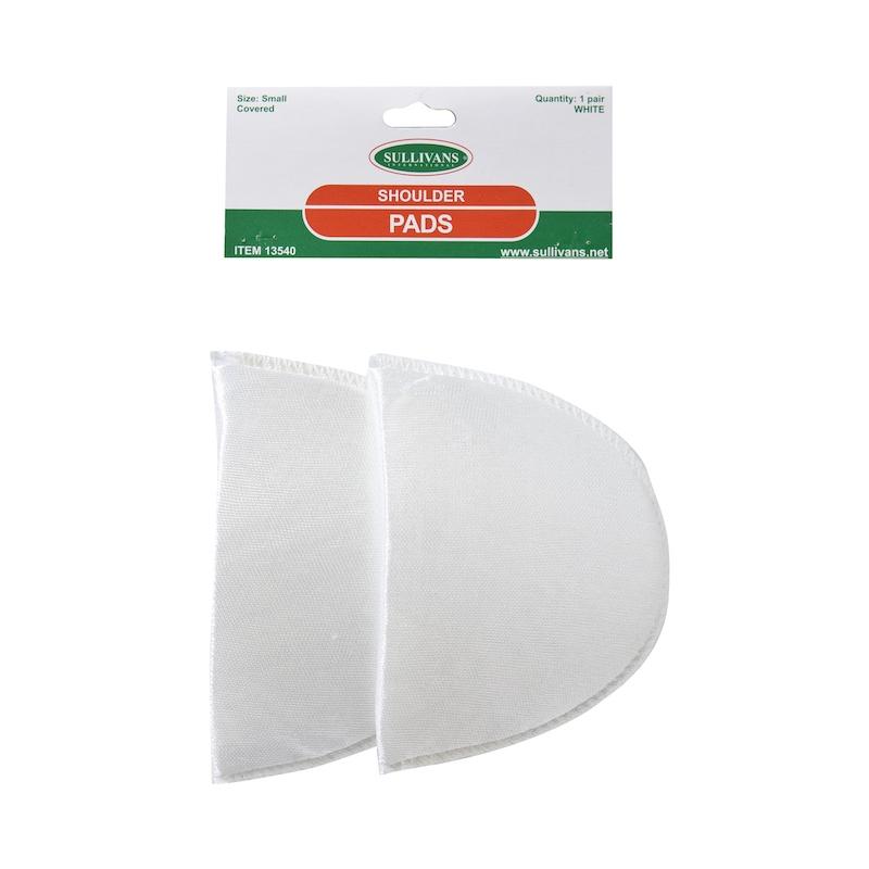 Sullivans Shoulder Pads, Covered Size Small- White