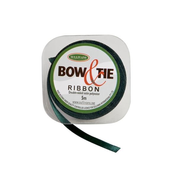 Satin Ribbon, White- 6mm x 5m
