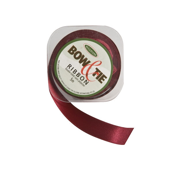 Satin Ribbon, White- 18mm x 5m