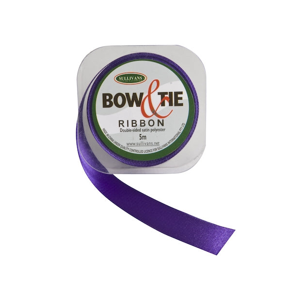 Satin Ribbon, White- 18mm x 5m